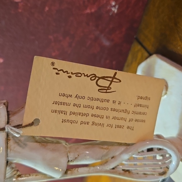 RARE:Vtg MCM 1960s Dino Bencini Ceramic Folk Art Figurine  Tennis Player- #310 - Picture 3 of 11